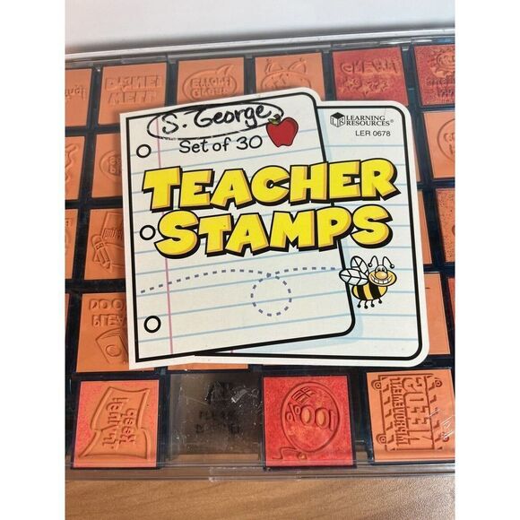Teacher Stamps Rubber Stampers Learning Resources - Picture 2 of 6